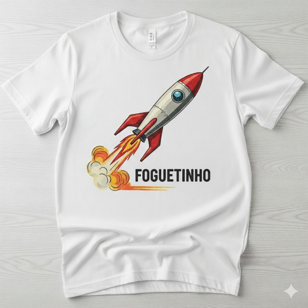 Camiseta de foguete