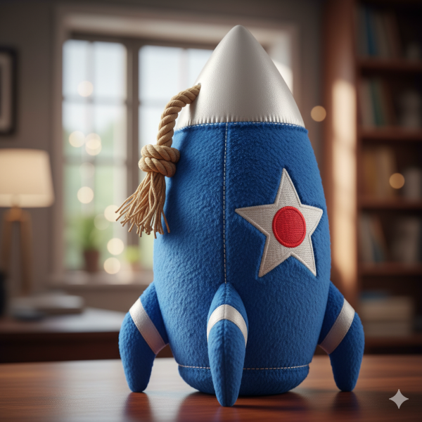 Pelúcia de um foguete